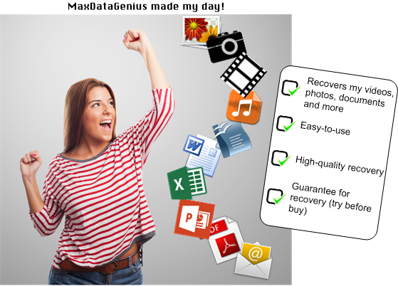 MaxDataGenius was created to easily solve complex data recovery cases