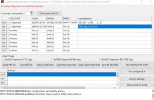 Programming USB module via GUI - opening a new tab